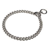 1/6" Chain Choke Collar for Staffy with Round Links UK