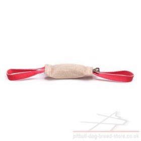 Jute Dog Bite Tug with Handles for Staffy Puppy