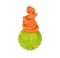 Dog Toy Ball of Natural Rubber on Rope for Staffy and Pitbull