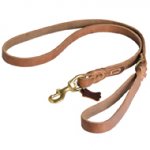 Professional Pitbull Leather Dog Lead 6', UK