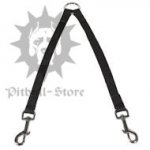 Double Dog Lead of Nylon for Walking 2 Pitbulls