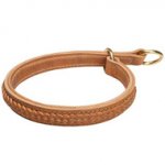 Two-Ply Leather Choke Collar with Braided Adornments