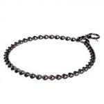 Effective & Stylish Chain Dog Collar of Black Stainless Steel