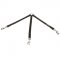 Triple Stitched Nylon Leash for Walking 3 Pitbulls