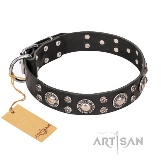 "Vintage Necklace" FDT Artisan Studded Designer Dog Collar