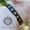 Customized Dog Collar with Round Studs for Bull Terrier