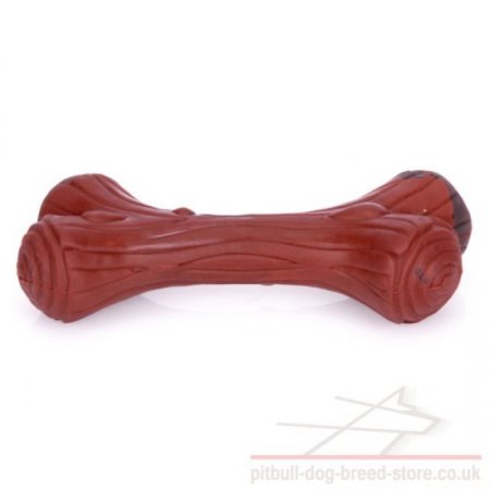 Crunchy Dog Bone Toy "BEND-E Branch" for Young and Adult Staffy