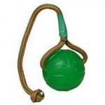 Dog Chew Ball, Indestructible Toy on Strong Rope for Staffy