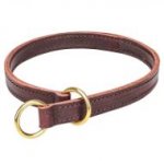 Pitbull Collar of Two-Ply Leather for Obedience Training