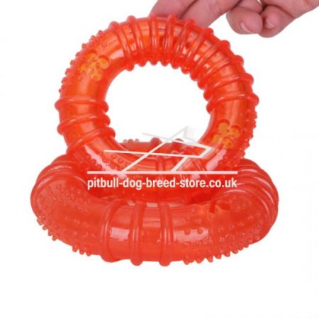 Dog Toy for Staffy Starmark Treat Dispensing Looper, Medium Size