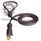 Luxury Round Leather Dog Leash Decorated with Tassel for Pitbull