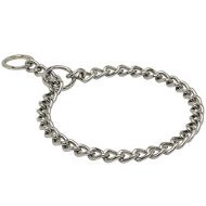 Dog Choker for Staffy Obedience, Choke Chain Chrome Plated