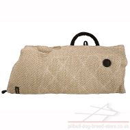 Dog Bite Protection Sleeve for Staffy Puppy of Natural Jute