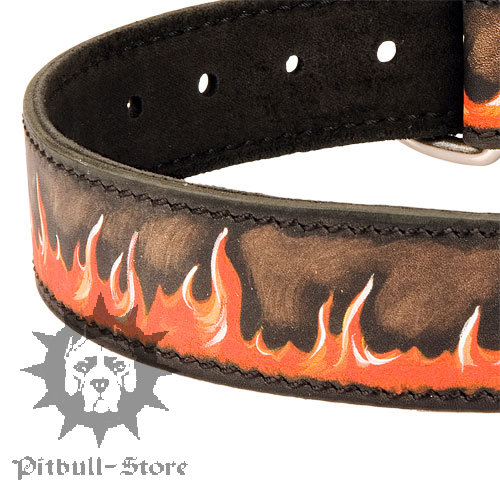 Flame Dog Collar