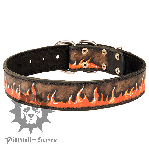 Flame Dog Collar