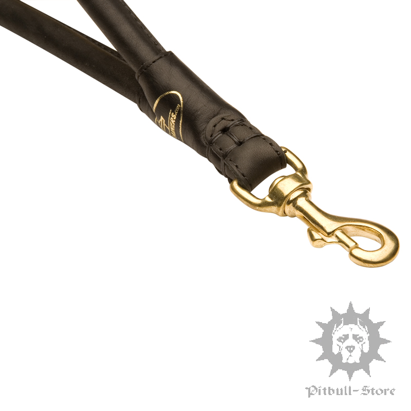 Pull Tab Lead | Rolled Leather Dog Lead - 30 cm - £33.50