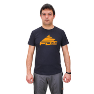 "Pro Fit" Dog Training T-shirt in Dark Grey, Orange FDT Pro Logo