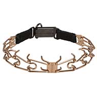 Non-allergenic Training Dog Prong Collar with Click Lock Buckle