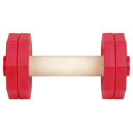 Red IGP Dumbbells for Athletic Staffy and Pitbull