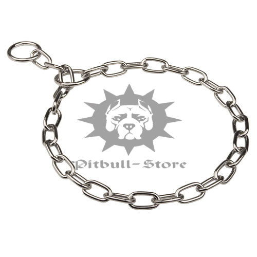 Bestseller! Pitbull Choker Collar, CHROME PLATED STEEL