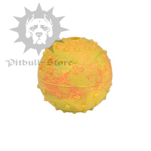 2.3" Dog Toy Ball with a Bell Inside for Staffy and Pitbul