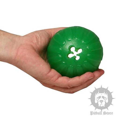 Treat Dispensing Chew Ball for Staffy, Dog Snack Toy for Fun