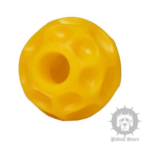 Treat Dispensing Dog Toy Ball of Small Size for Staffy Puppy