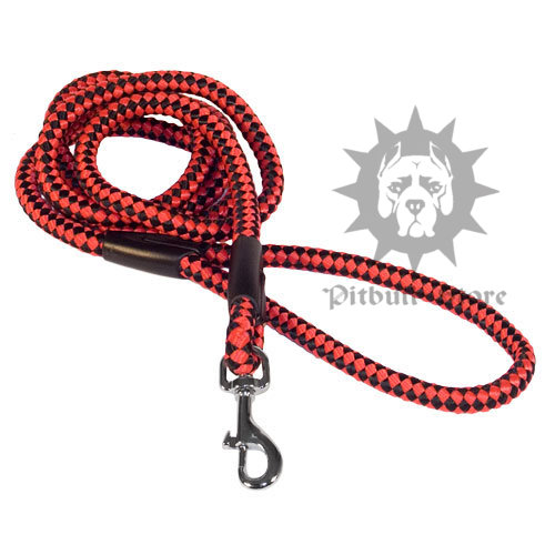 Perfect Pit Bull Cord Nylon Dog Leash of 2/5" in WIdth