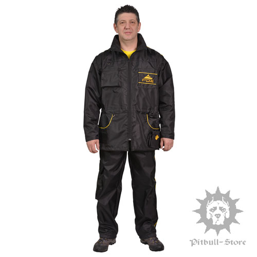Nylon Dog Training Suit with a Number of Pockets