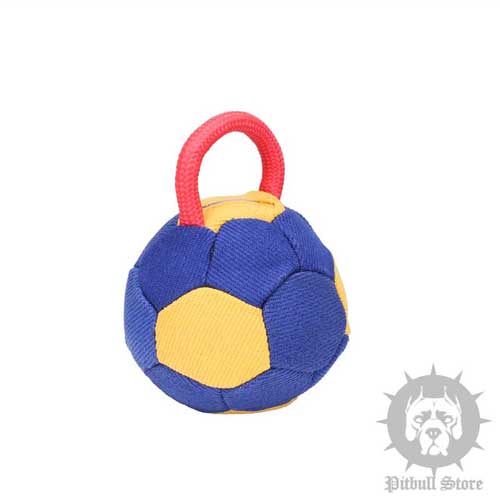 Football-shaped Dog Bite Toy with Strong Handle