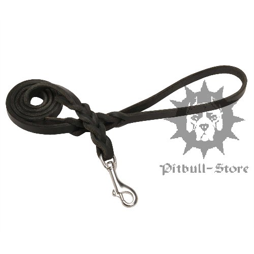Narrow Pitbull Dog Leash with Stainless Steel Snap Hook