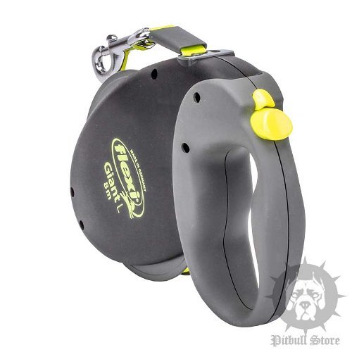 Large Dog Retractable Leash for Amstaff and Pitbull, Flexi Lead