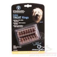 Natural Dry Dog Food "Edible Treat Rings" with Chicken Flavor