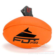 Pitbull Dog Toy, Stuffed Rugby Ball with Handle for Training