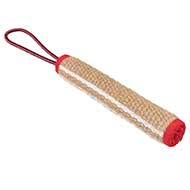 Rolled Dog Bite Tug of Jute With Handle